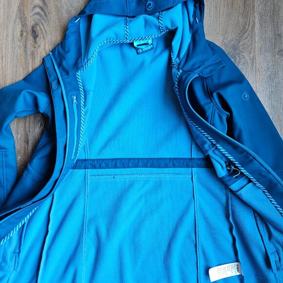 Sherpa Outdoor Switzerland blue women's fleece lined rain jacket size small - Picture 2 of 12